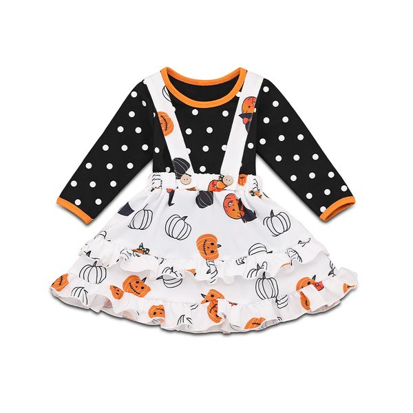 toddler kid baby girl 1-6y clothes sets long sleeve dot print t-shirt+strap bib dress halloween outfit clothes 2pcs set, White
toddler kid baby girl 1-6y clothes sets long sleeve dot print t-shirt+strap bib dress halloween outfit clothes 2pcs set, White