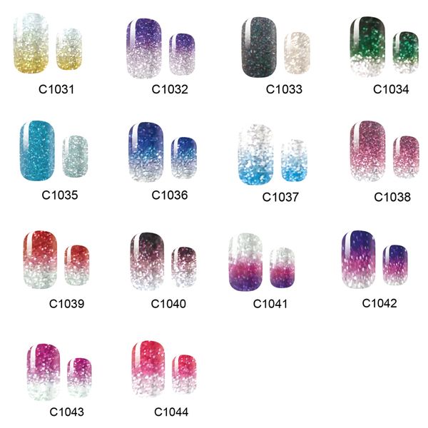 new 14 tips nail art full cover self adhesive stickers polish foils tips wrap glitter gradient shiny nail decal manicure, Black 
new 14 tips nail art full cover self adhesive stickers polish foils tips wrap glitter gradient shiny nail decal manicure, Black