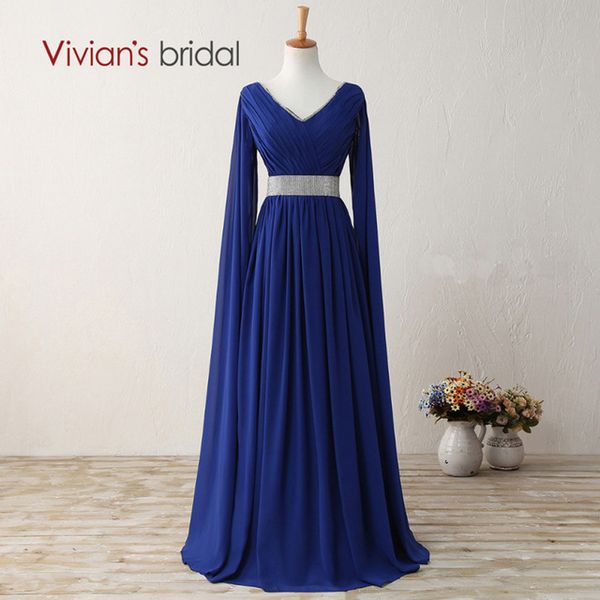vivian's bridal kaftan a line muslim evening gown v neck long sleeves chiffon beading waist evening dresses e2101, White;black
vivian's bridal kaftan a line muslim evening gown v neck long sleeves chiffon beading waist evening dresses e2101, White;black