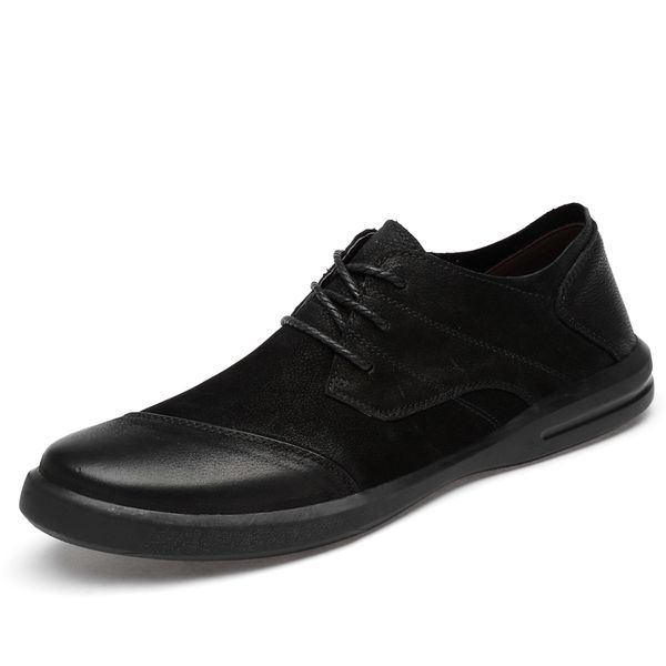 men all black shoes 2019 autumn winter keep warm men casual shoes leather breathable fashion flats *9310
men all black shoes 2019 autumn winter keep warm men casual shoes leather breathable fashion flats *9310