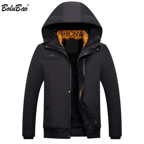 bolubao fashion winter jacket warm new thick solid color men's hooded collar male parka zipper simple casual parkas, Black
bolubao fashion winter jacket warm new thick solid color men's hooded collar male parka zipper simple casual parkas, Black