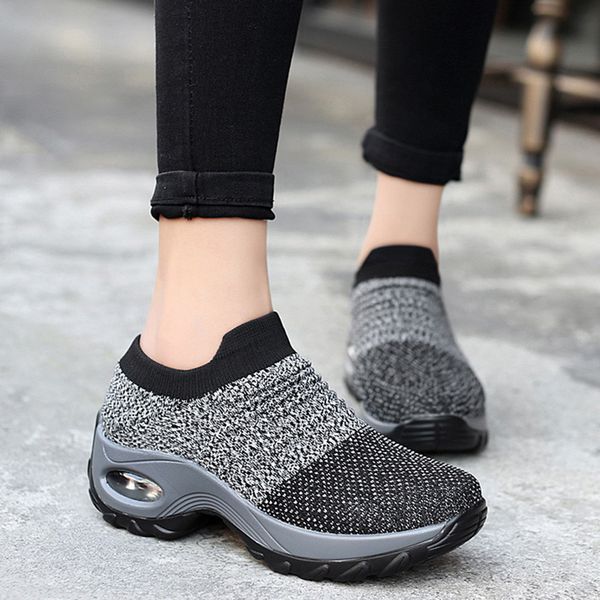 sfit tennis shoes for women platform sneakers spor ayakkabi bayan ourdoor sports mesh breathable sock footwear walking shoes, Black
sfit tennis shoes for women platform sneakers spor ayakkabi bayan ourdoor sports mesh breathable sock footwear walking shoes, Black