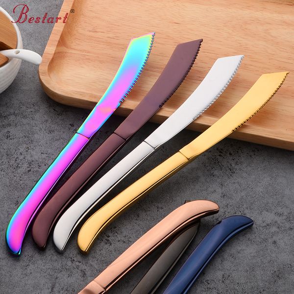 7pcs rainbow colorful steak knife sharp set polished stainless steel kitchen dinnerware restaurant cutlery western knife
7pcs rainbow colorful steak knife sharp set polished stainless steel kitchen dinnerware restaurant cutlery western knife