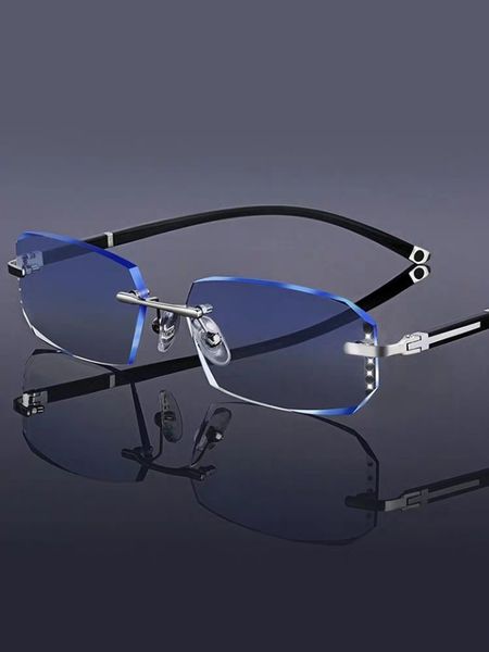 2020 trimming frame myopia glasses metal frameless trimming myopia glasses frame for men and women 58065, Silver
2020 trimming frame myopia glasses metal frameless trimming myopia glasses frame for men and women 58065, Silver