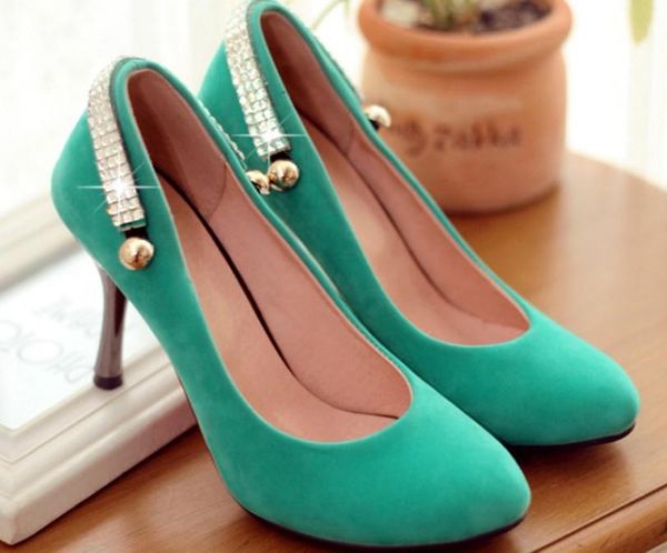 2019 women's shoes in spring and autumn with new style high heel fine heel pointed end suede@9011, Black
2019 women's shoes in spring and autumn with new style high heel fine heel pointed end suede@9011, Black
