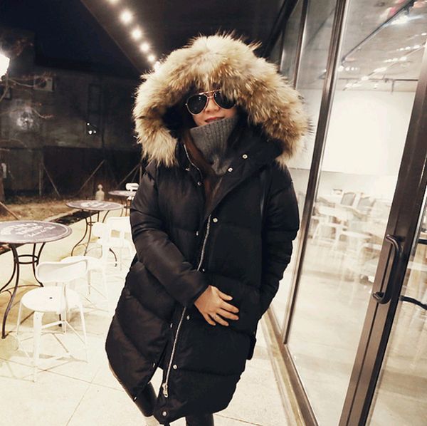 real raccoon dog fur collar hooded fashion white duck down jackets women down coats outerwear 2018 autumn winter, Black
real raccoon dog fur collar hooded fashion white duck down jackets women down coats outerwear 2018 autumn winter, Black