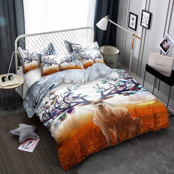 wensd drop ship european and american style king size bedding set cotton 3d zoon bed bedlinen animal bed cover set 3d
