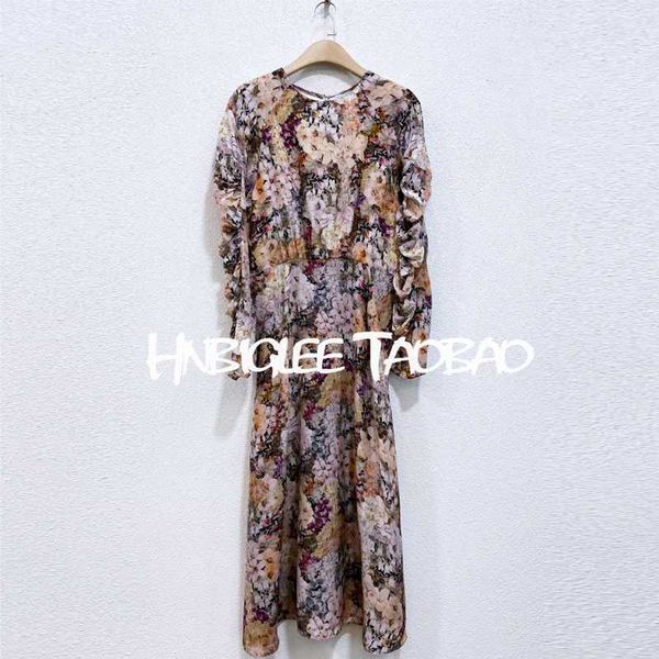 fashion elegant vintage floral long sleeve silk dress all-match o-neck petal sleeve draped women midi dress, Black;gray
fashion elegant vintage floral long sleeve silk dress all-match o-neck petal sleeve draped women midi dress, Black;gray