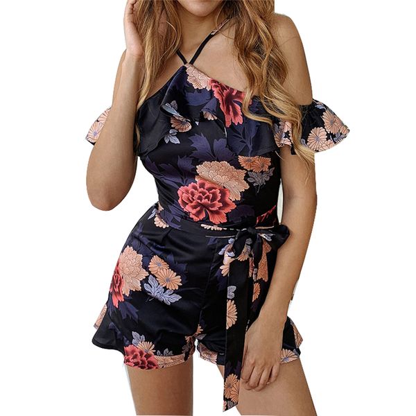 floral strap playsuit women off the shoulder ruffle bohemian beach short jumpsuit romper 2019 spring summer casual overalls, Black;white
floral strap playsuit women off the shoulder ruffle bohemian beach short jumpsuit romper 2019 spring summer casual overalls, Black;white