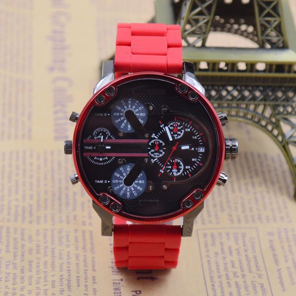 men's movement quartz watch multi-function multi time zone white silicone strap automatic date military troops wrist watches ly191209, Slivery;brown
men's movement quartz watch multi-function multi time zone white silicone strap automatic date military troops wrist watches ly191209, Slivery;brown