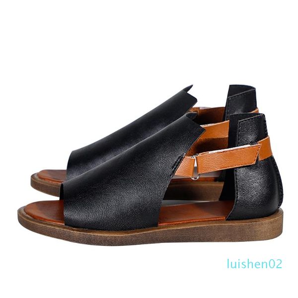 1pair solid party casual breathable women sandal non slip flat heel summer beach comfortable home open toe artificial pu l02, Black
1pair solid party casual breathable women sandal non slip flat heel summer beach comfortable home open toe artificial pu l02, Black
