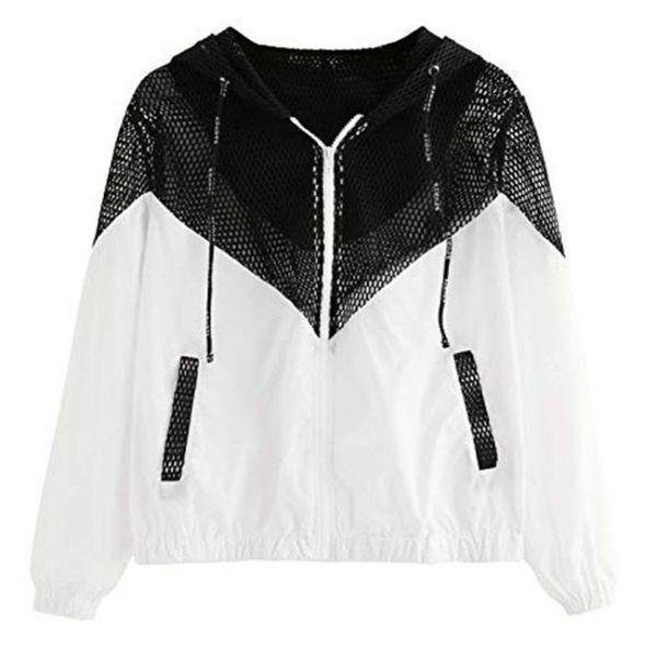 2019 women basic jackets female zipper pockets casual long sleeves coats autumn loose hooded jacket patchwork windbreaker jacket, Black;brown
2019 women basic jackets female zipper pockets casual long sleeves coats autumn loose hooded jacket patchwork windbreaker jacket, Black;brown