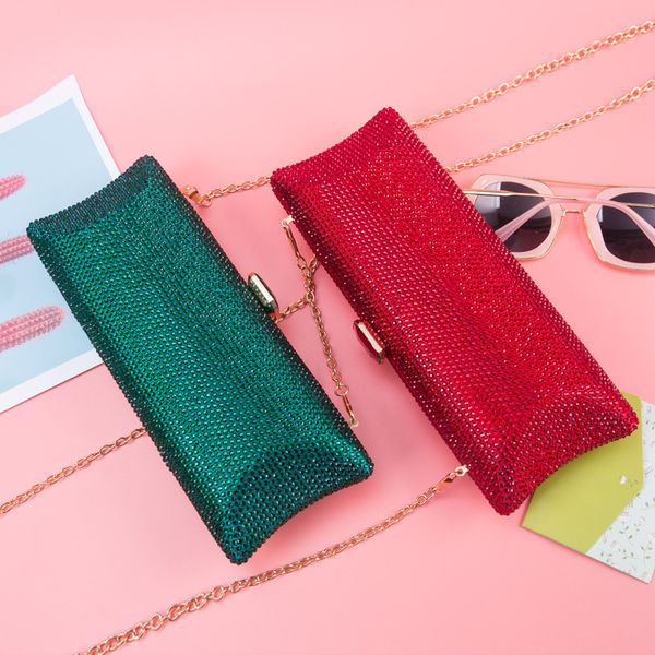 green clutch purse women party bag luxury handbag crystal evening bag long design femme chain shoulder pochette femme zd1454
green clutch purse women party bag luxury handbag crystal evening bag long design femme chain shoulder pochette femme zd1454
