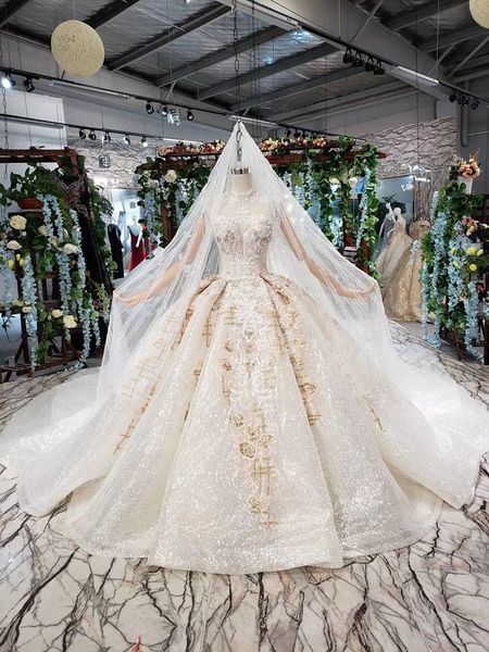 2020 summer new high collar luxury palace vintage champagne color thin hepburn fashion handmade wedding dress, White
2020 summer new high collar luxury palace vintage champagne color thin hepburn fashion handmade wedding dress, White