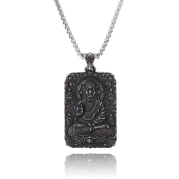 fashion pendant necklace with link chain vintage china style pendant men women charm titanium buddha pendants jewelry bb0548d, Silver
fashion pendant necklace with link chain vintage china style pendant men women charm titanium buddha pendants jewelry bb0548d, Silver
