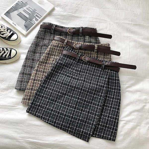 skirts korean irregular lady skirt female autumn sweet high waist a-line mini vintage casual women plaid chic sashes, Black
skirts korean irregular lady skirt female autumn sweet high waist a-line mini vintage casual women plaid chic sashes, Black