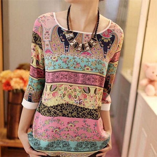 women chiffon blouses 2019 summer print blouse shirt ladies 3/4 sleeve casual o-neck female xxl 0.5, White
women chiffon blouses 2019 summer print blouse shirt ladies 3/4 sleeve casual o-neck female xxl 0.5, White