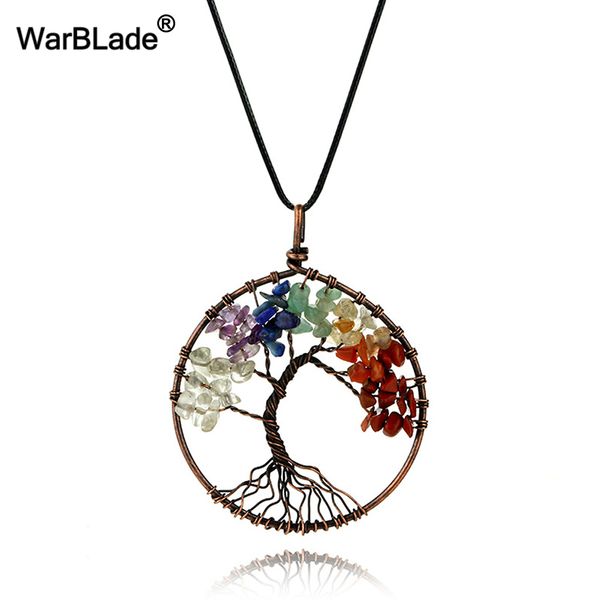 warblade rainbow 7 chakra tree of life pendant necklace crystal natural stone wisdom life tree necklace jewelry for women gift, Silver
warblade rainbow 7 chakra tree of life pendant necklace crystal natural stone wisdom life tree necklace jewelry for women gift, Silver