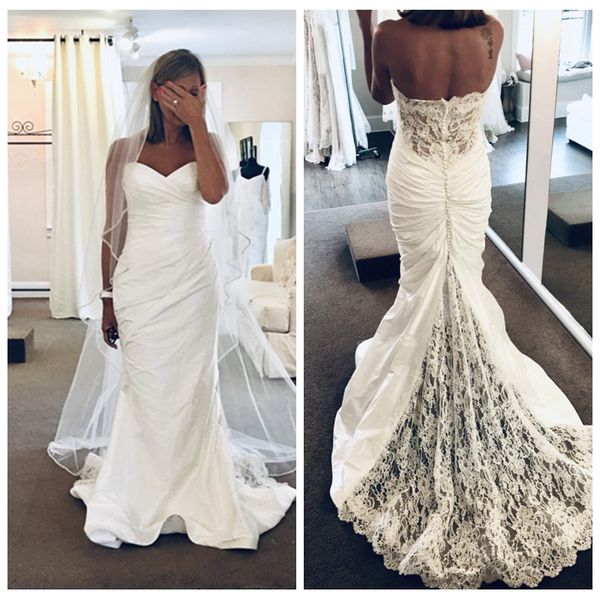 потрясающая белая русалка свадебное платье милая атласная блестками кружева свадебное платье с разверткой поезд vestido de novia princesa, White 
потрясающая белая русалка свадебное платье милая атласная блестками кружева свадебное платье с разверткой поезд vestido de novia princesa, White