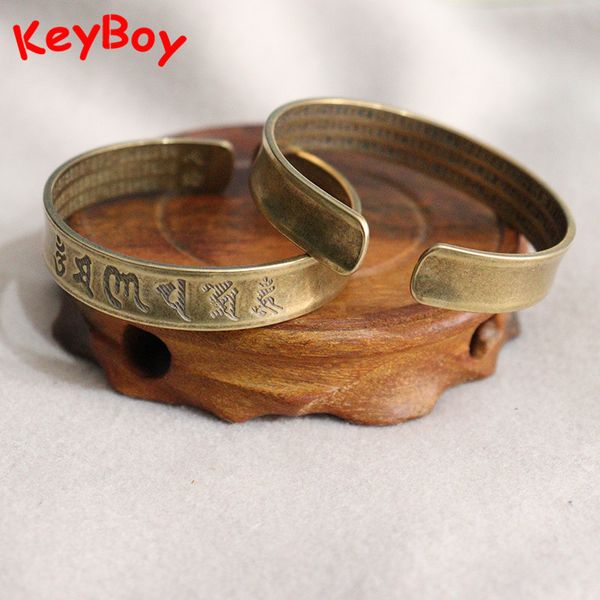 brass buddhist scriptures cuff bangles vintage copper buddhism mantra lucky bracelets adjustable women men hand chain jewelry, Black
brass buddhist scriptures cuff bangles vintage copper buddhism mantra lucky bracelets adjustable women men hand chain jewelry, Black