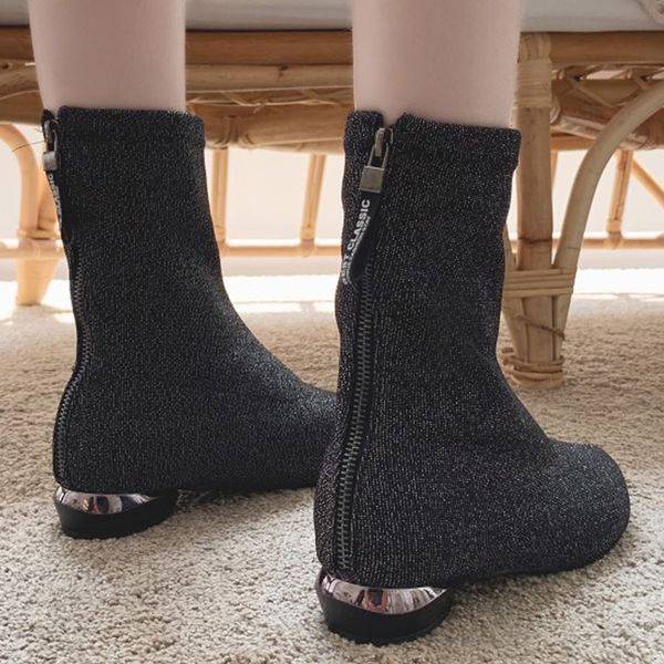 solid point toe women boots female autumn winter stretch fabric boots zipper shoes black winter shoes ankle short booties
solid point toe women boots female autumn winter stretch fabric boots zipper shoes black winter shoes ankle short booties