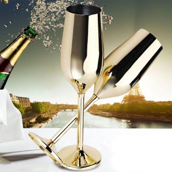 2pcs/set shatterproof stainless champagne glasses brushed gold wedding toasting champagne flutes drink cup party marriage wine
2pcs/set shatterproof stainless champagne glasses brushed gold wedding toasting champagne flutes drink cup party marriage wine