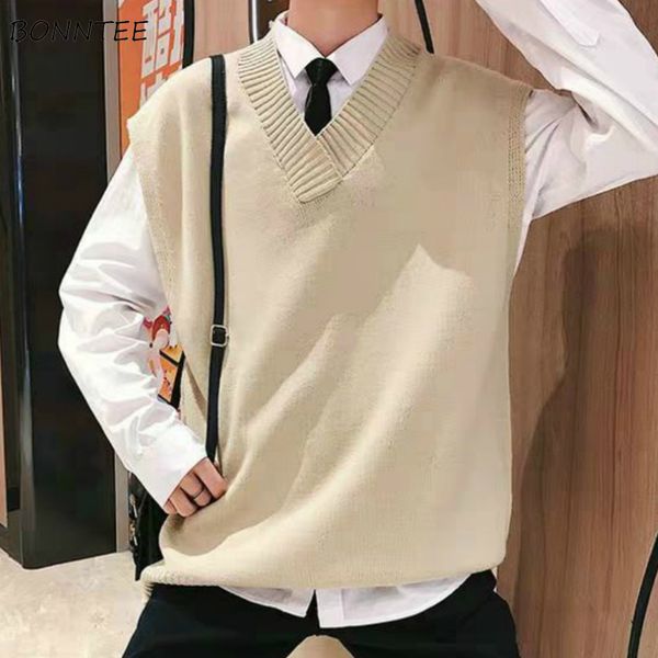 sweater vest men v-neck solid simple bf daily outwear waistcoat mens teens ins sleeveless tees chic all-match streetwear, Black;white
sweater vest men v-neck solid simple bf daily outwear waistcoat mens teens ins sleeveless tees chic all-match streetwear, Black;white