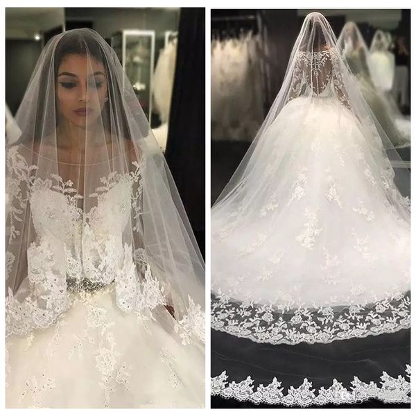 2019 sheer luxury arabic a-line wedding dresses scoop neck long sleeves lace appliques beaded puffy vestidos de mariee bridal gowns, White
2019 sheer luxury arabic a-line wedding dresses scoop neck long sleeves lace appliques beaded puffy vestidos de mariee bridal gowns, White