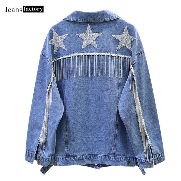 new denim jacket female long sleeve basic coat women fashion sequins tassels jackets women casual outerwear light blue jacket, Black;brown
new denim jacket female long sleeve basic coat women fashion sequins tassels jackets women casual outerwear light blue jacket, Black;brown