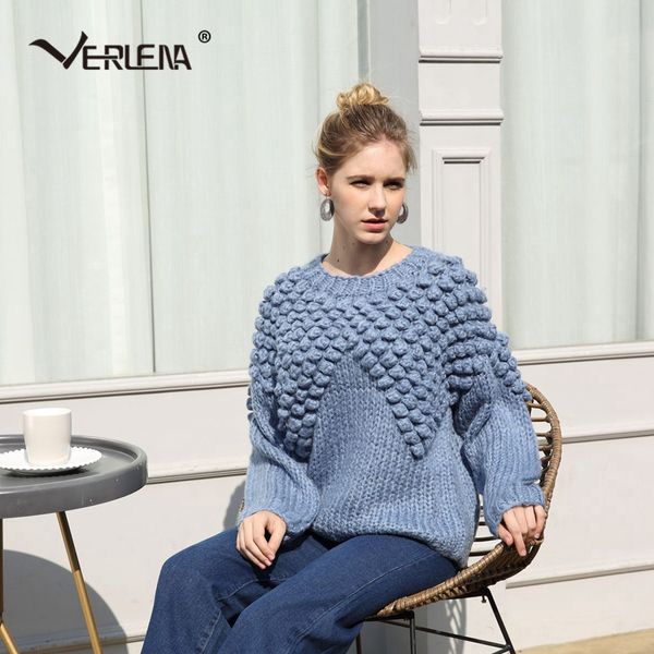 verlena loose thick autumn winter mahair jumper solid blue bobble chunky knitted sweater women long sleeve o-neck pullover 2019, White;black
verlena loose thick autumn winter mahair jumper solid blue bobble chunky knitted sweater women long sleeve o-neck pullover 2019, White;black