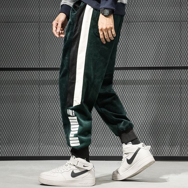autumn winter fashion men jeans fleece pleuche harem trousers cargo pants stripe designer japanese style hip hop joggers pants, Blue
autumn winter fashion men jeans fleece pleuche harem trousers cargo pants stripe designer japanese style hip hop joggers pants, Blue