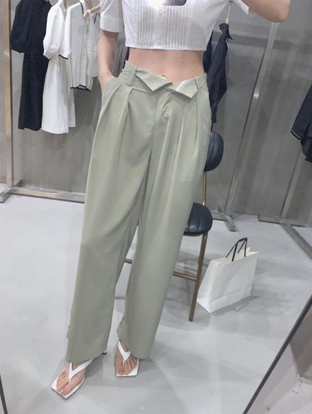 women pants spring/summer 2020 new long pant fashionable casual loose solid color high waist wide leg trousers, Black;white
women pants spring/summer 2020 new long pant fashionable casual loose solid color high waist wide leg trousers, Black;white
