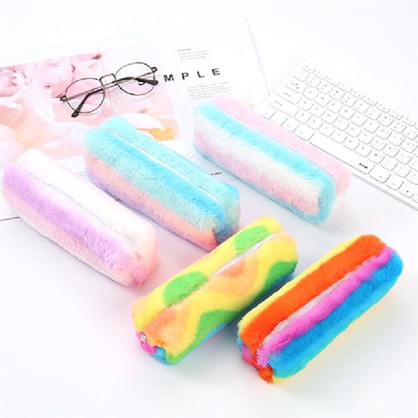 plush candy color pencil case cute rainbow pencil case girl stationery box bag children gift school supplies
plush candy color pencil case cute rainbow pencil case girl stationery box bag children gift school supplies