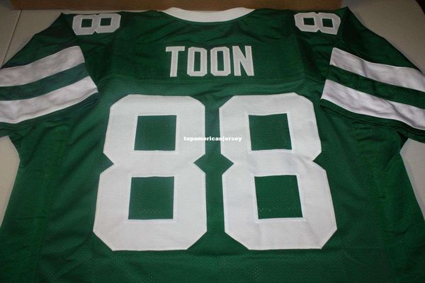 retro #88 al toon custom mitchell & ness jersey green stitching men's football jerseys rugby, Gray 
retro #88 al toon custom mitchell & ness jersey green stitching men's football jerseys rugby, Gray