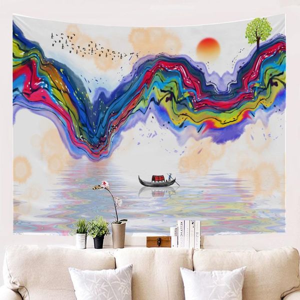 colorful landscape painting tapestry polyester style wall nail-decoration living room bedroom chinese style fabric wallpaper
colorful landscape painting tapestry polyester style wall nail-decoration living room bedroom chinese style fabric wallpaper