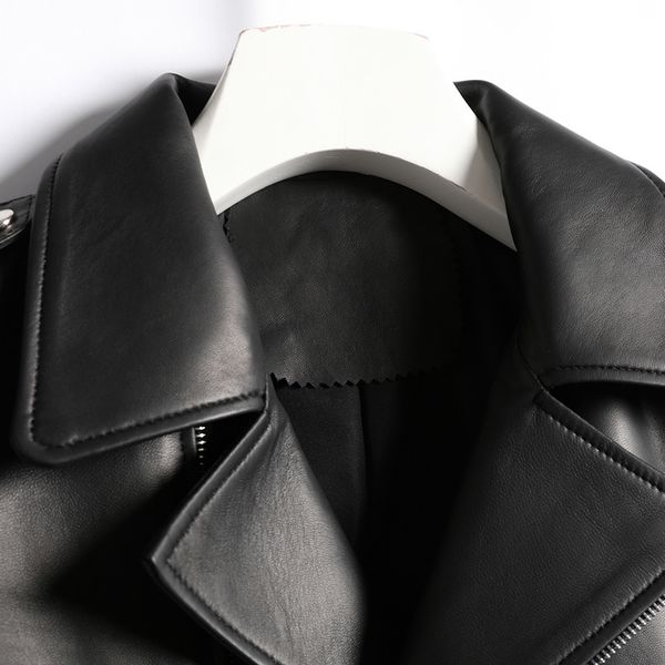 fashion chaqueta mujer winter autumn genuine leather jacket women 2019 korean streetwear fit real leather coat women d009, Black
fashion chaqueta mujer winter autumn genuine leather jacket women 2019 korean streetwear fit real leather coat women d009, Black
