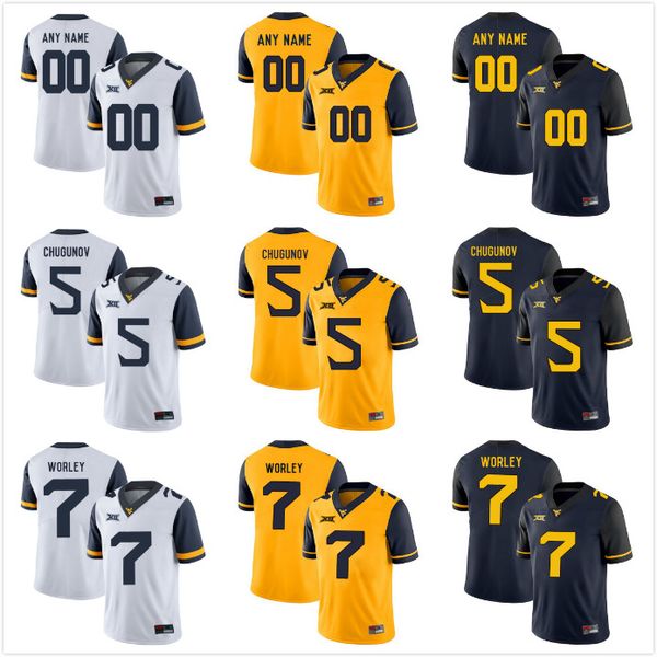 custom mens youth women west virginia mountaineers 7 worley 5 chris chugunov any name any number personalized ncaa college football jerseys, Black
custom mens youth women west virginia mountaineers 7 worley 5 chris chugunov any name any number personalized ncaa college football jerseys, Black