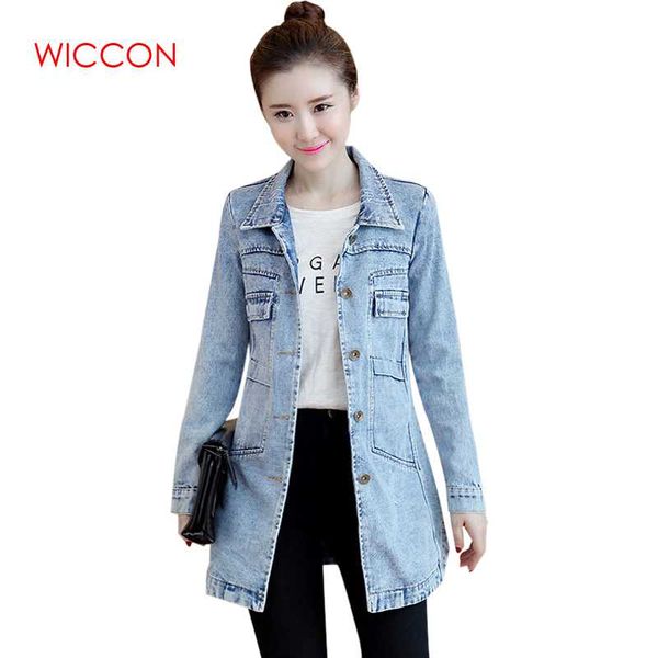 2019 spring korean casual style denim jacket women slim long basic coat female solid frayed plus size jeans long jackets coat, Black;brown
2019 spring korean casual style denim jacket women slim long basic coat female solid frayed plus size jeans long jackets coat, Black;brown