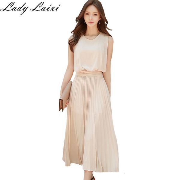 vintage sleeveless pleated dresses 2020 summer solid color retro office wear bandage chiffon dresses, Black;gray
vintage sleeveless pleated dresses 2020 summer solid color retro office wear bandage chiffon dresses, Black;gray