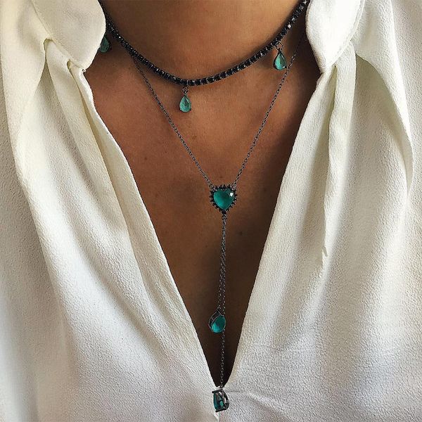silver color choker necklace for women long tassel pendant chain necklaces & pendants miami blue crystal love fashion jewelry
silver color choker necklace for women long tassel pendant chain necklaces & pendants miami blue crystal love fashion jewelry