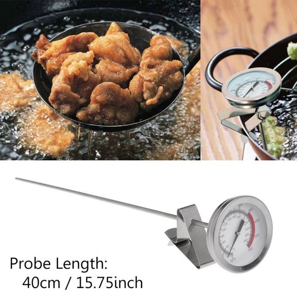 frying oil fryer fries fried chicken wings bbq grill thermometer 40cm long probe, Black;white
frying oil fryer fries fried chicken wings bbq grill thermometer 40cm long probe, Black;white