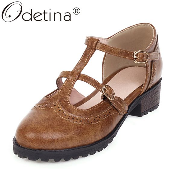 odetina women summer new round toe chunky mid heel mary janes shoes female two buckle strap t-tied d'orsay casual shoes, Black
odetina women summer new round toe chunky mid heel mary janes shoes female two buckle strap t-tied d'orsay casual shoes, Black