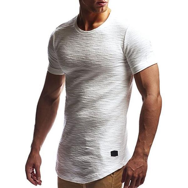 men's stylish longline short sleeve t shirt male curve hem slub jacquard hip hip slim fit streetwear summer tshirt homme t, White;black
men's stylish longline short sleeve t shirt male curve hem slub jacquard hip hip slim fit streetwear summer tshirt homme t, White;black