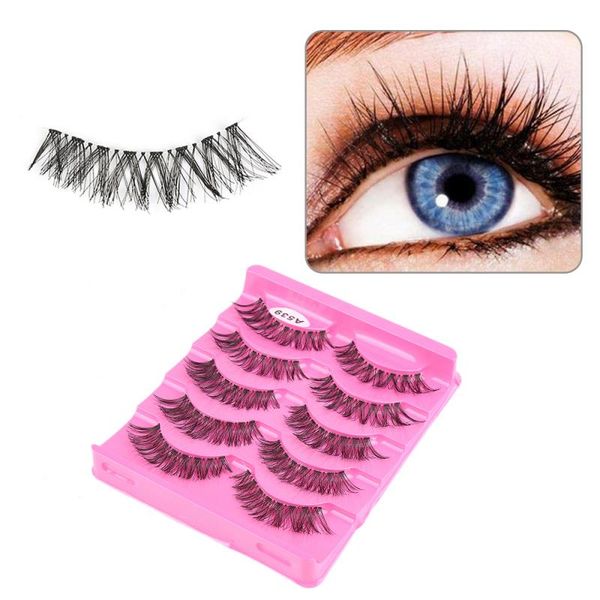 5 pairs false eyelashes natural cross fiber handmade fiber long cross eyelashes profession reusable hand-made fake
5 pairs false eyelashes natural cross fiber handmade fiber long cross eyelashes profession reusable hand-made fake