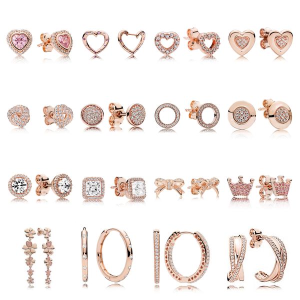 rose gold crown bow flower heart stud earring new personality authentic 925 sterling silver fit european charm jewelry, Golden;silver
rose gold crown bow flower heart stud earring new personality authentic 925 sterling silver fit european charm jewelry, Golden;silver