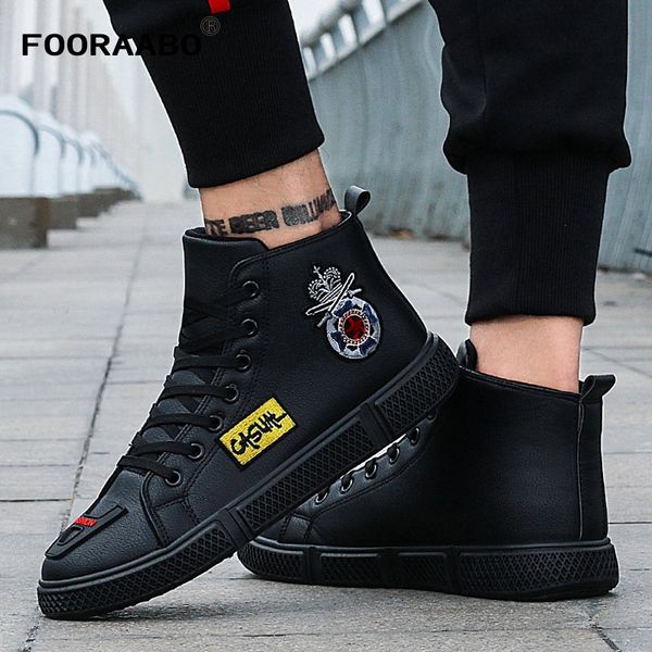 2018 New Winter Print Luxury Mens Casual Shoes Black Flats High Top Fashion Men Sneaker Short Plush Hip Hop PU Leather Shoes
2018 New Winter Print Luxury Mens Casual Shoes Black Flats High Top Fashion Men Sneaker Short Plush Hip Hop PU Leather Shoes