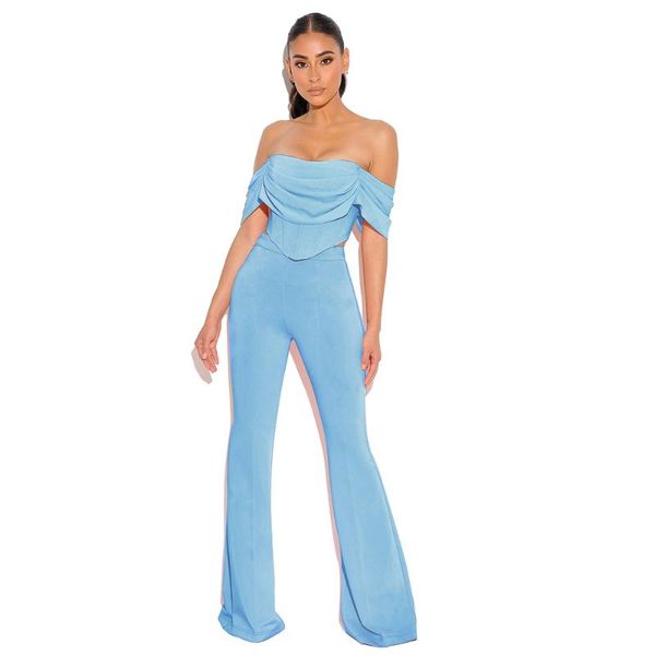 deer lady 2 peice set women summer 2020 blue crop bodycon high waist pants long wide leg pants set club party, Gray
deer lady 2 peice set women summer 2020 blue crop bodycon high waist pants long wide leg pants set club party, Gray