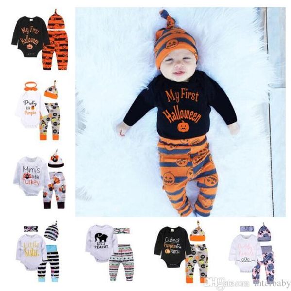 kids clothes baby halloween clothing set baby rompers pants cap headbands suits infant letter pumpkin rainbow print romper outfit tlyp486, White
kids clothes baby halloween clothing set baby rompers pants cap headbands suits infant letter pumpkin rainbow print romper outfit tlyp486, White