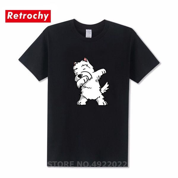men funny tshirt dabbing west highland white terrier dog t-shirt homme fashion crewneck short sleeve clothes pure cotton t shirt, White;black
men funny tshirt dabbing west highland white terrier dog t-shirt homme fashion crewneck short sleeve clothes pure cotton t shirt, White;black