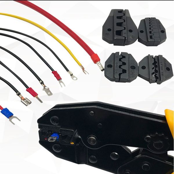 4 in 1 multi wire crimper tools kit engineering ratchet terminal crimping plier alicate lacrador 4 spare terminals
4 in 1 multi wire crimper tools kit engineering ratchet terminal crimping plier alicate lacrador 4 spare terminals